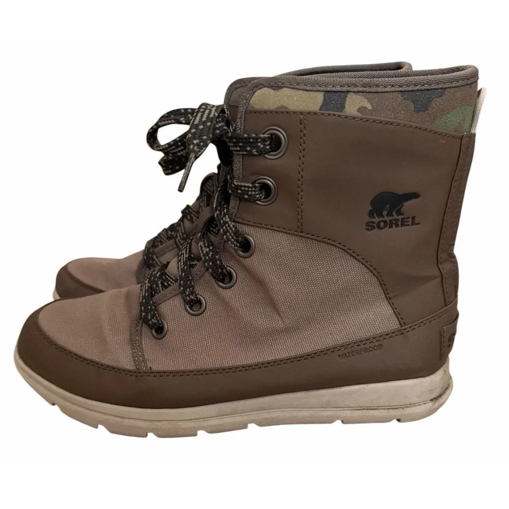 Sorel Explorer 1964 Boots Sage, Waterproof Snow And Rain Boots Women's Size 10